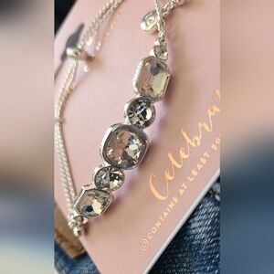 Lauren‎ Conrad adjustable bracelet with crystals/rhinestones*brand new*